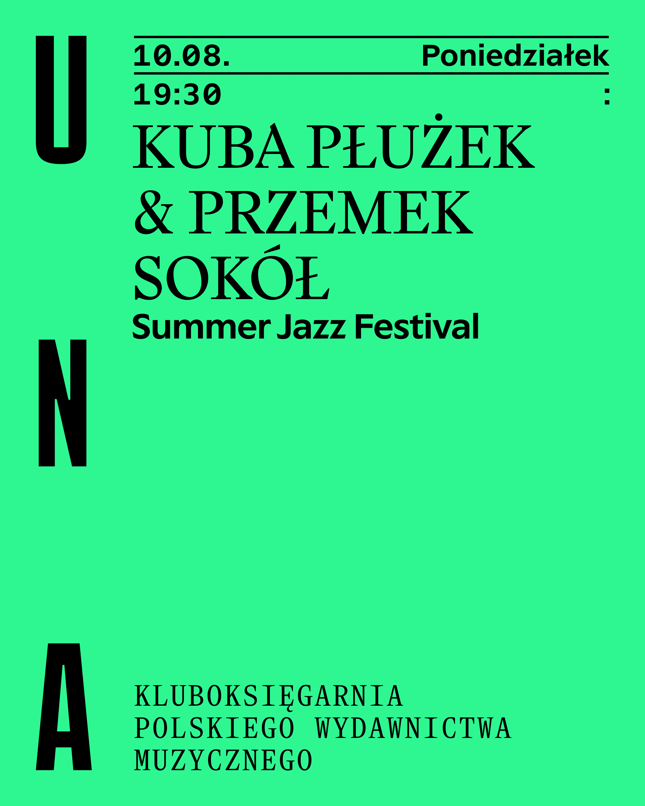 Event poster: Kuba Płużek & Przemek Sokół