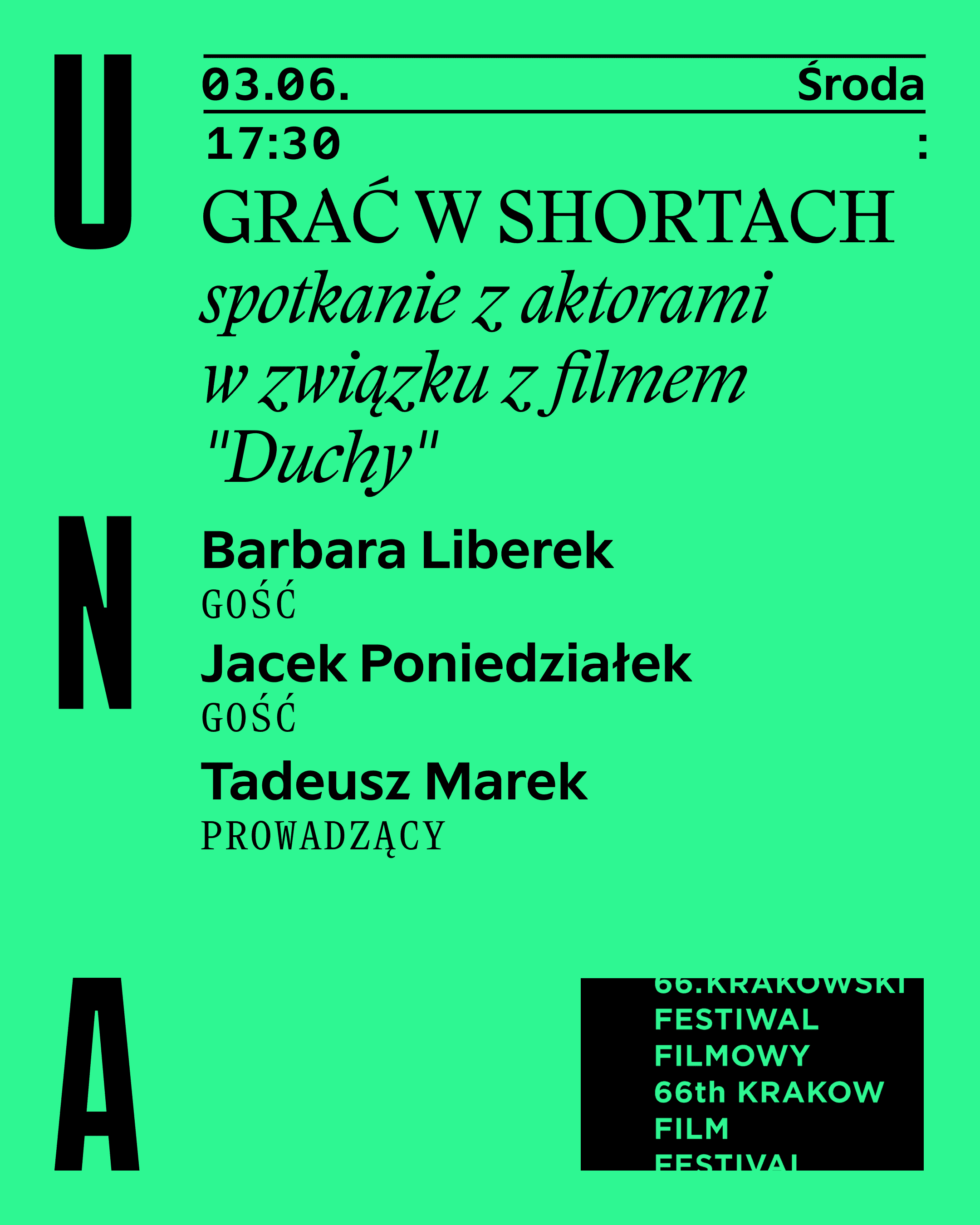 Plakat wydarzenia: Krakowski Festiwal Filmowy 