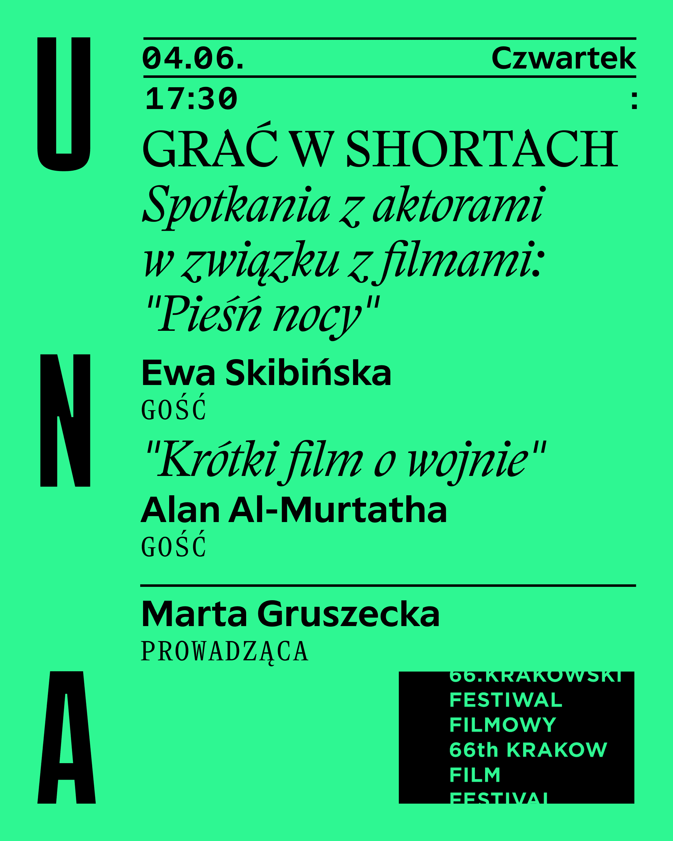 Plakat wydarzenia: Krakowski Festiwal Filmowy