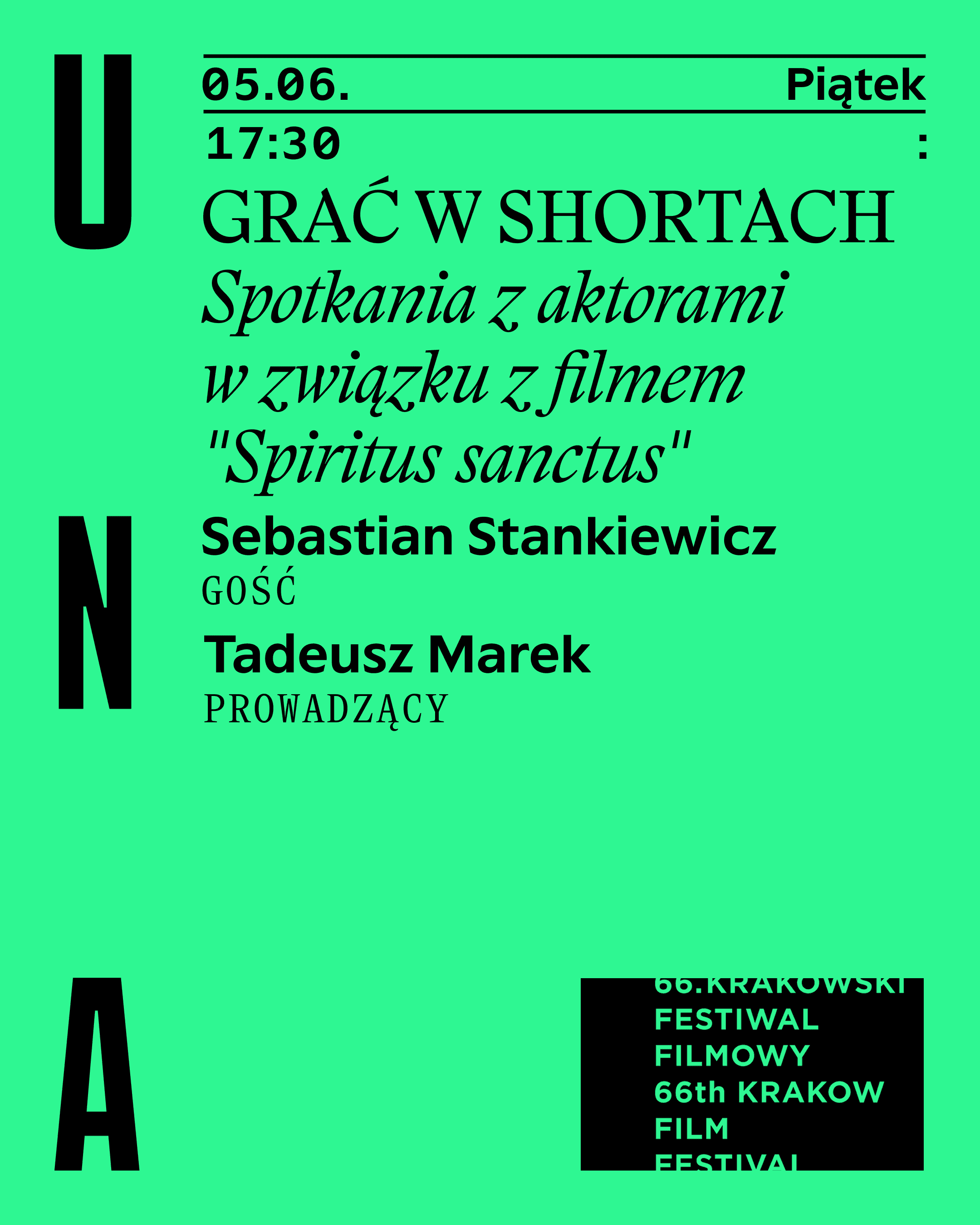 Plakat wydarzenia: Krakowski Festiwal Filmowy