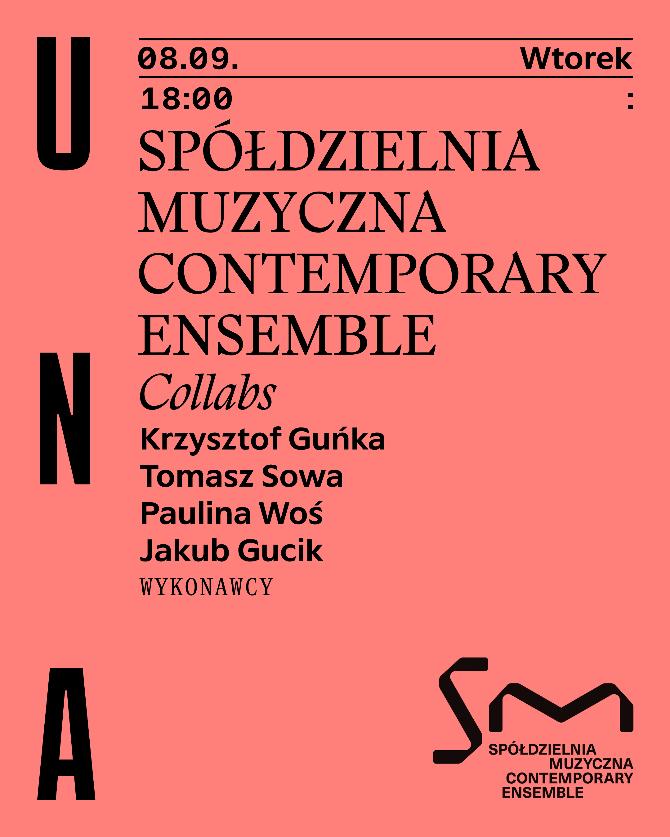 Plakat wydarzenia: Collabs: Spółdzielnia Muzyczna contemporary ensemble
