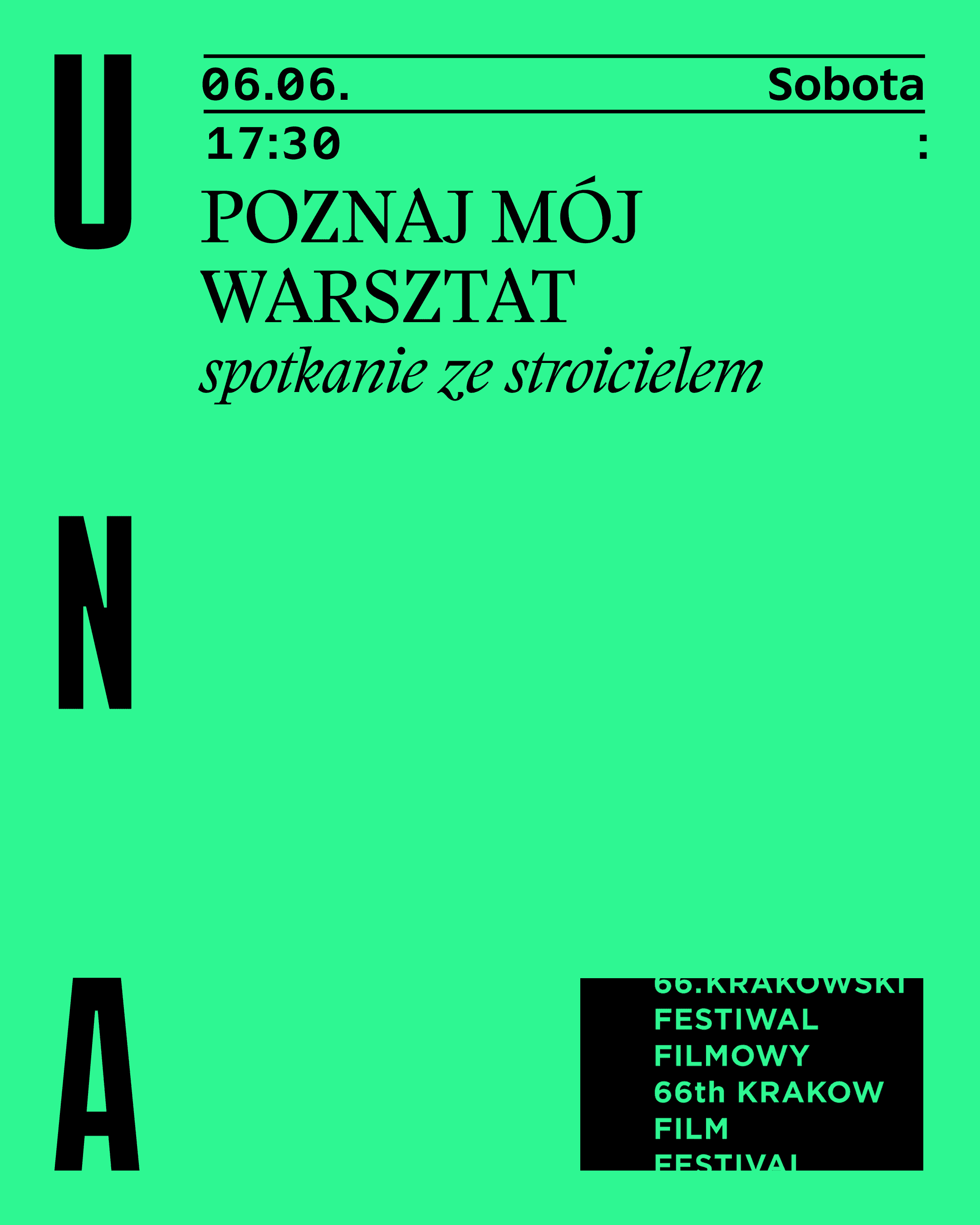 Plakat wydarzenia: Krakowski Festiwal Filmowy