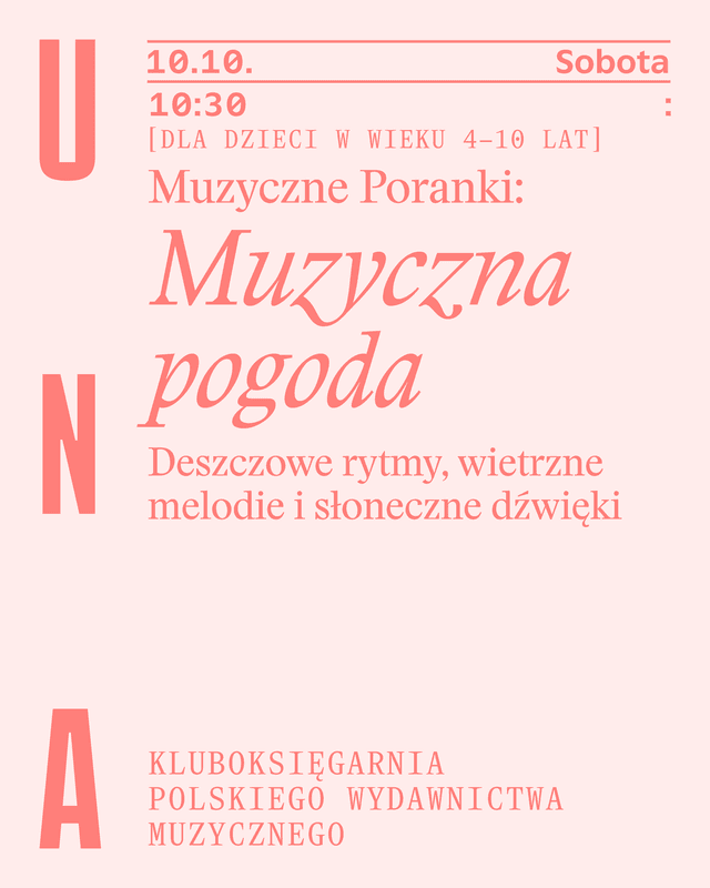 Event poster: Muzyczne poranki: Muzyczna pogoda